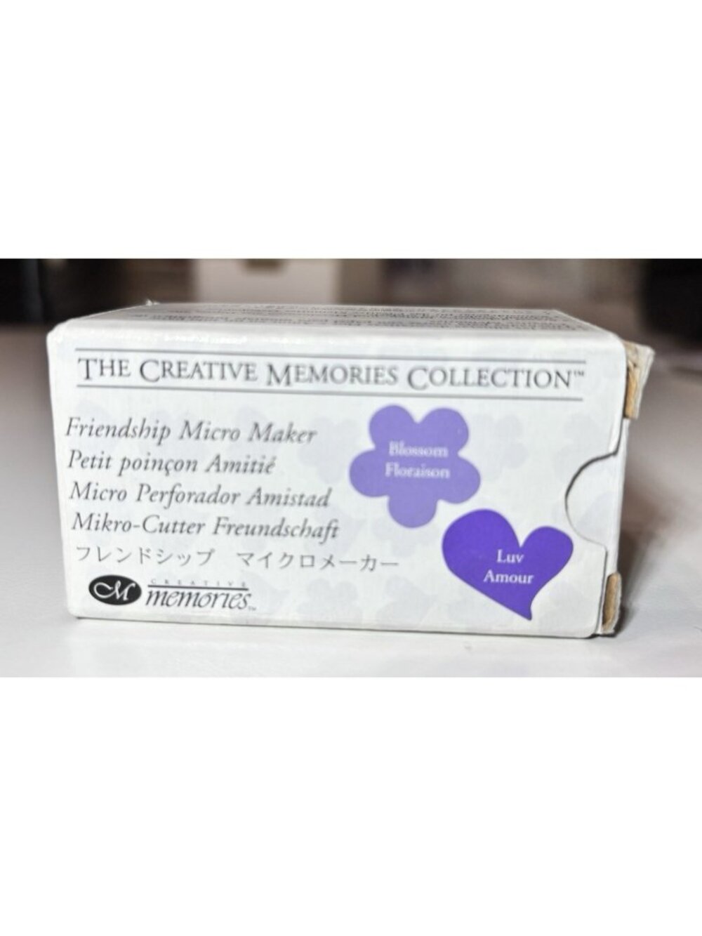Creative Memories Punch – Friendship Micro Maker (Flower / Heart) Card Making